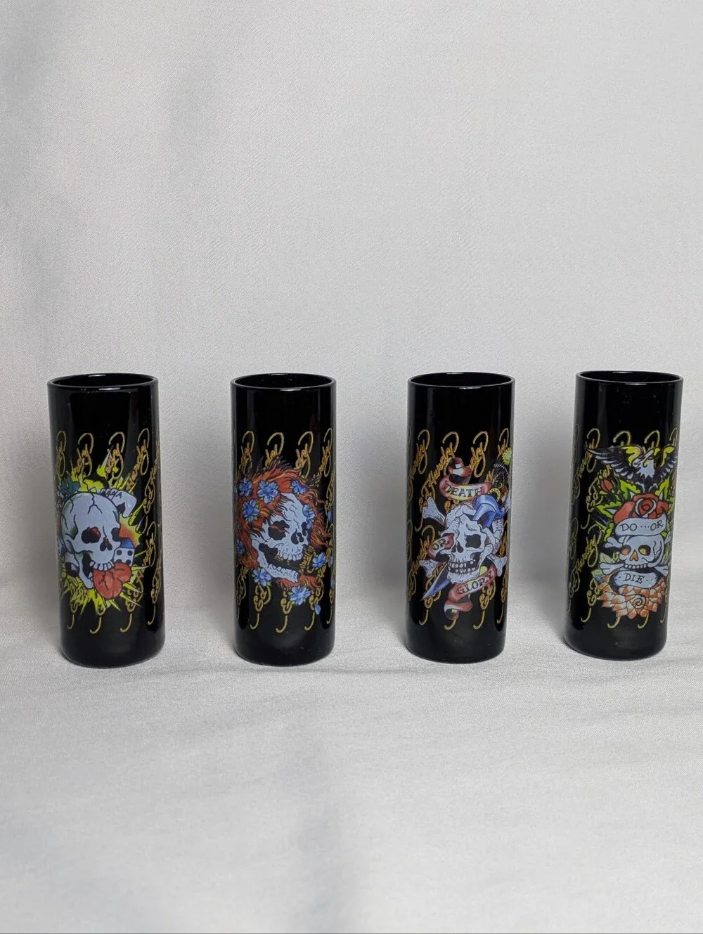 Ed Hardy Shot Glasses Set Of Four